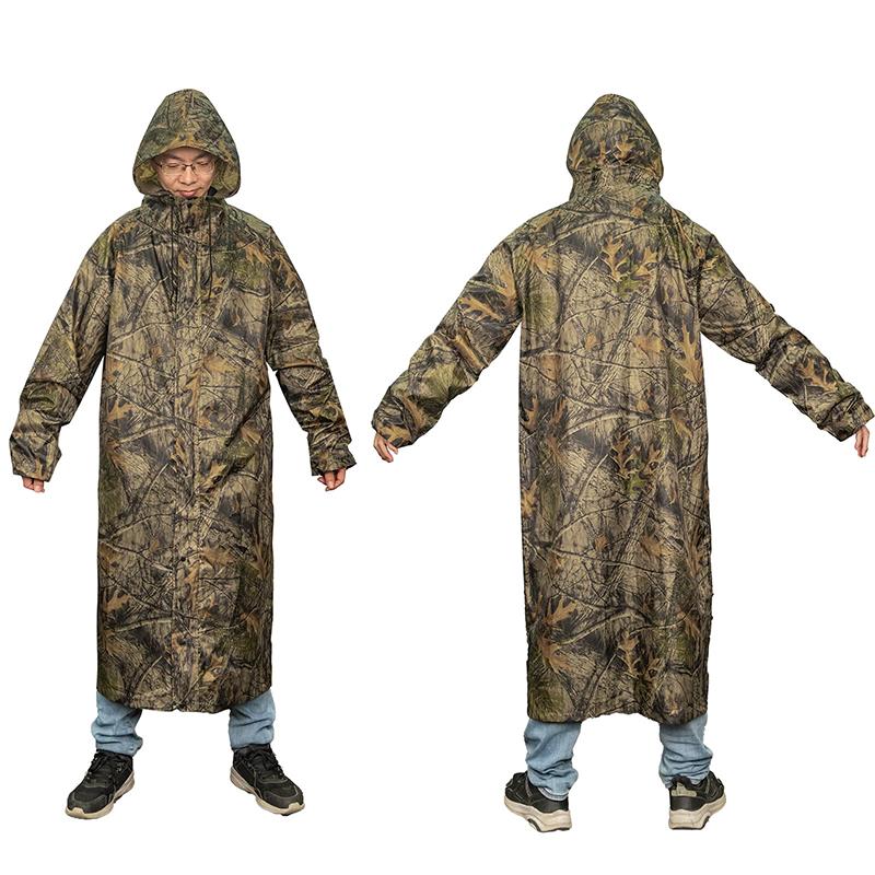 Fishing Rain Suit - Camouflage regenjas Volwassen lang winddicht en
