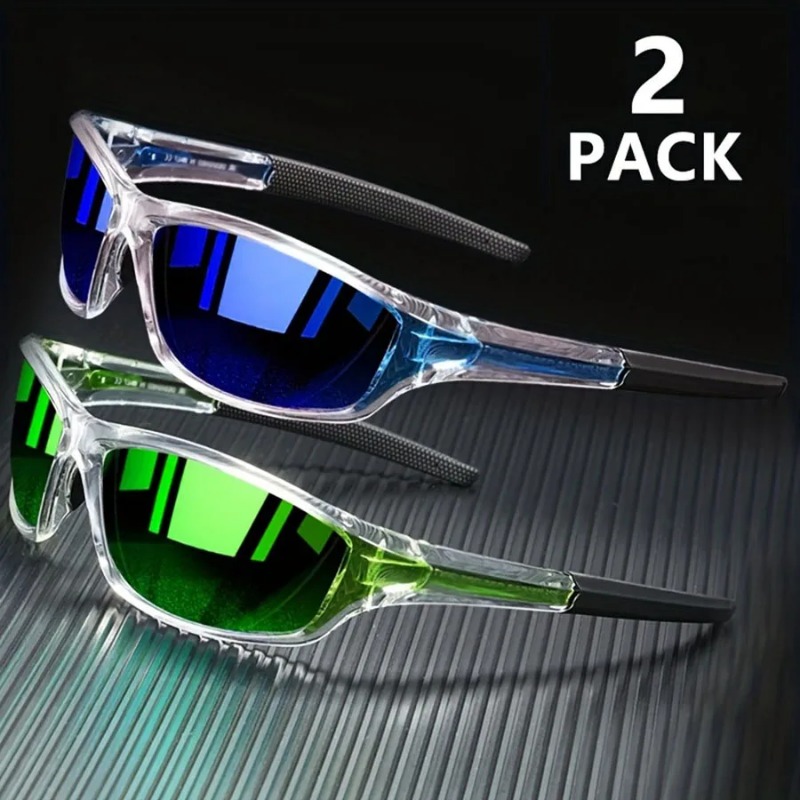 Fishing Sunglasses Polarized - 1/2PCS sportzonnebril voor heren Lichtgewicht nachtzicht