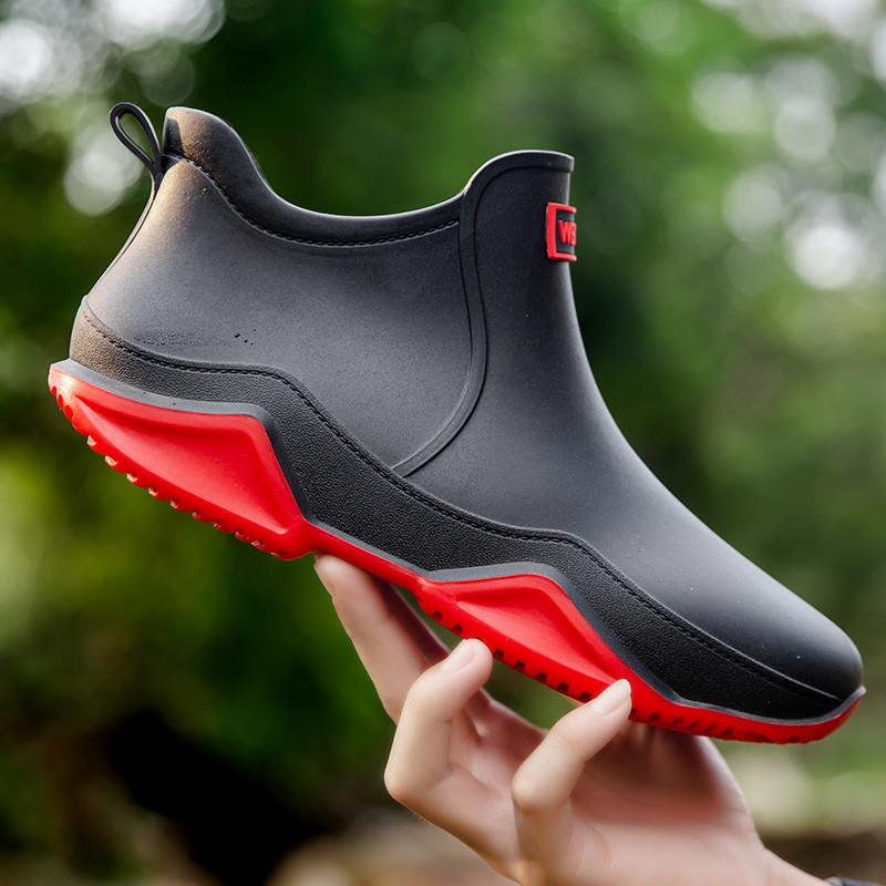 Fishing Boots - Mode regenschoenen Outdoor waterdichte heren enkelregenlaarzen
