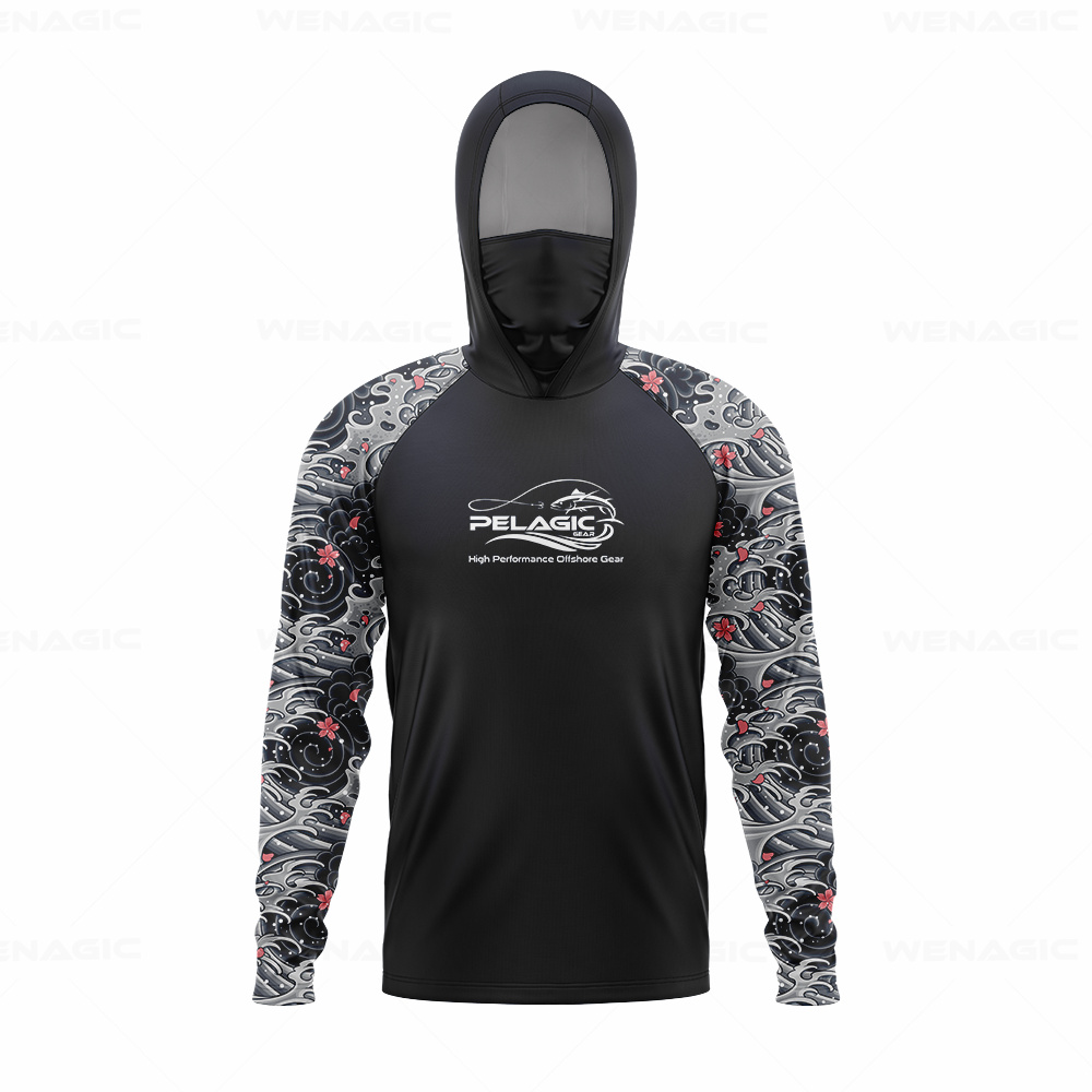 Fishing Shirt Uv Protection - pelagische uitrusting Heren Kap Visserijshirt met