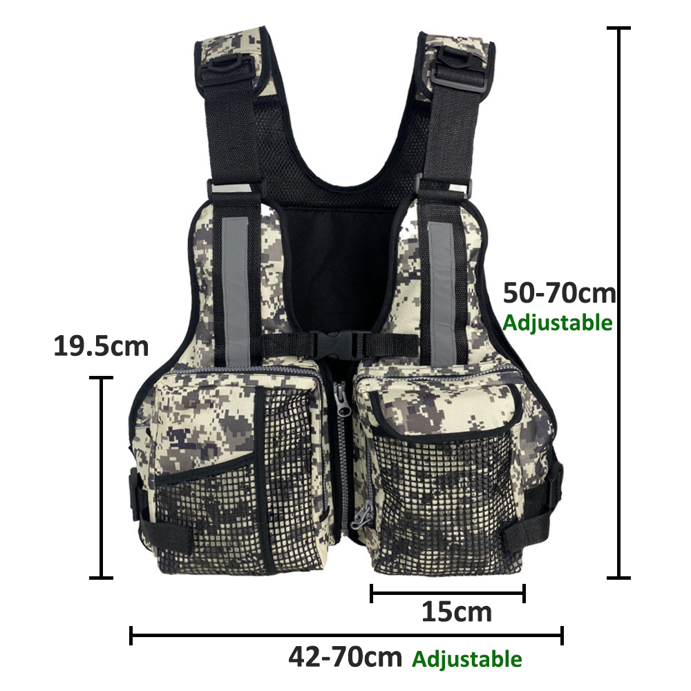Fishing Vest - Outdoor visvest met meerdere zakken Ademend,