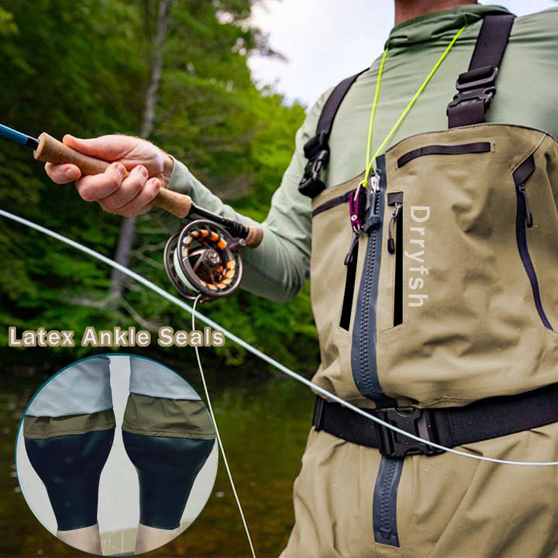Fishing Waders - Rits Waterdichte Wader Zonder Laarzen Visserskleding
