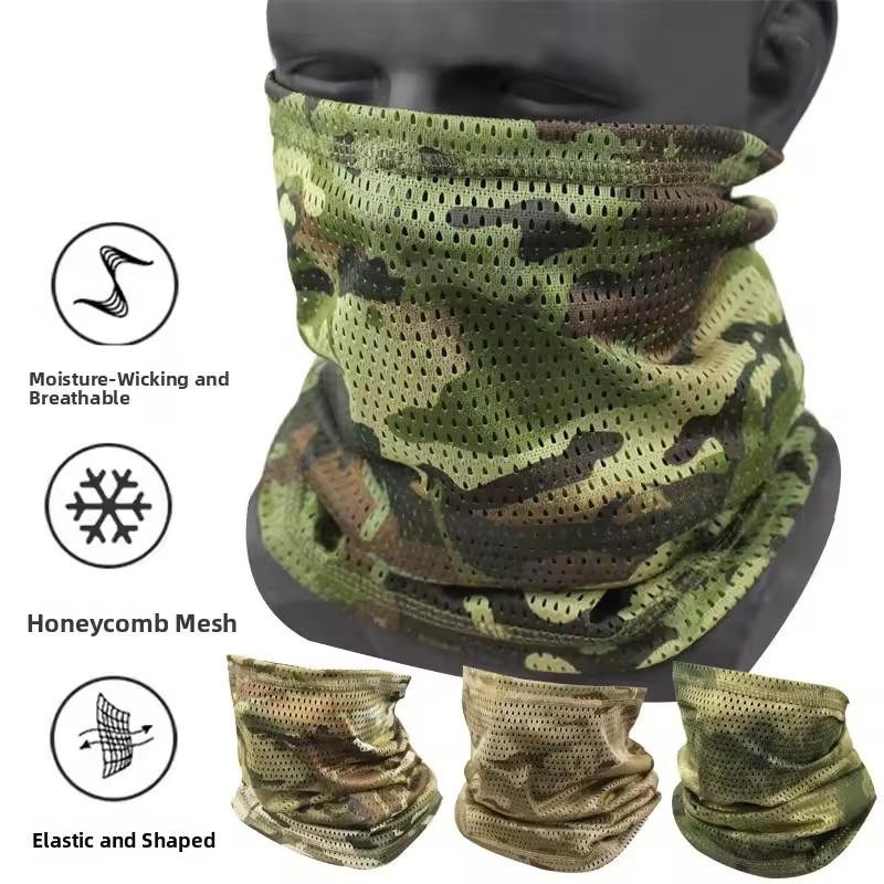 Fishing Mask Sun Protection - Outdoor ademend gaas zonbescherming vissen bergbeklimmen