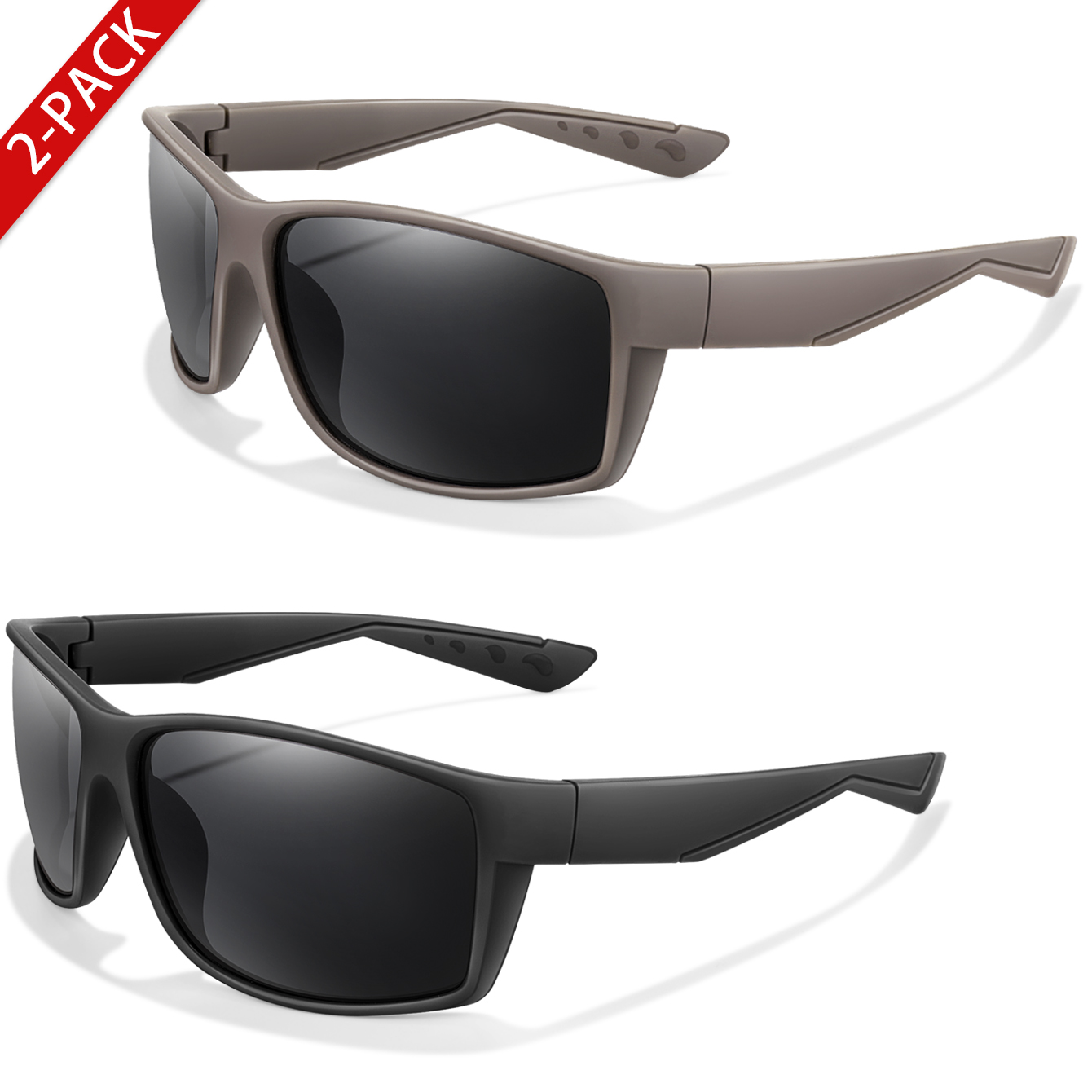 Fishing Sunglasses Polarized - 2-packs gepolariseerde zonnebril UV-bescherming Klassieke stijl