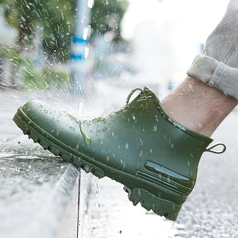 Fishing Boots - Nieuwe Mode Heren Regenlaarzen Platform Waterdichte