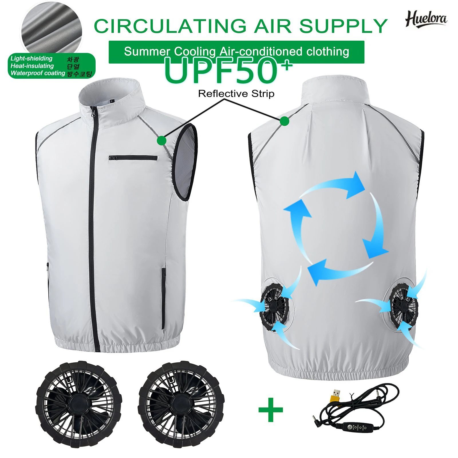 Fishing Vest - Zomer koel vest draagbaar koelventilator vest