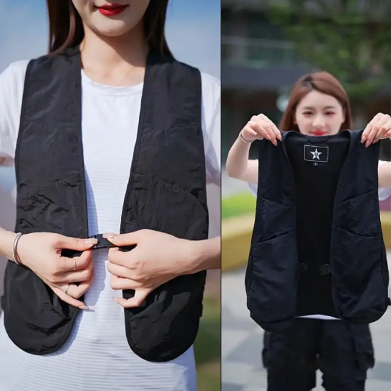 Fishing Vest - Lichtgewicht unisex gilet Vest Multi-zakken Hiphop
