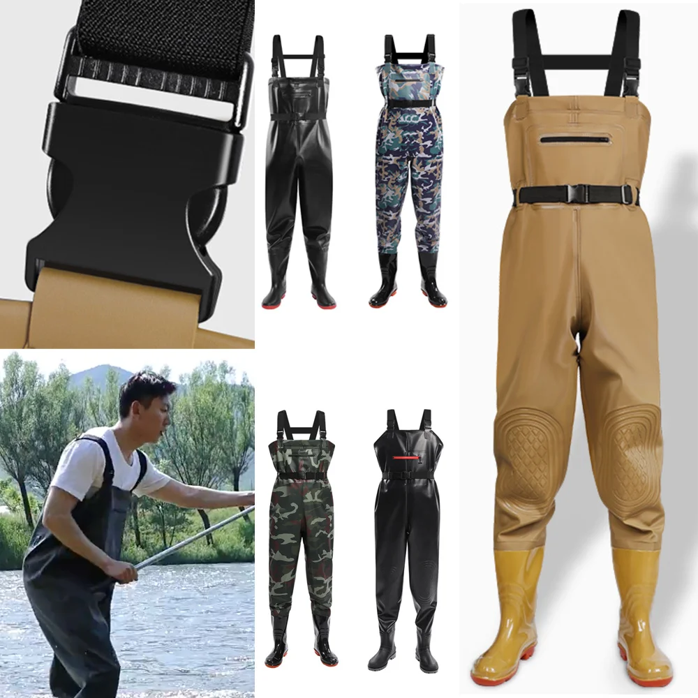 Fishing Jacket Waterproof - Waterdichte broek met borst Steltlopers Schoenen