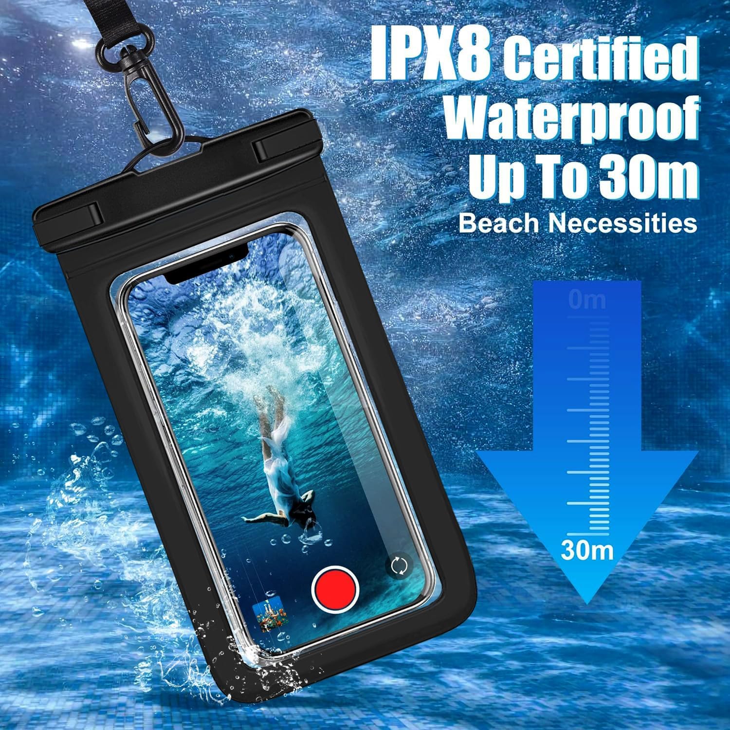 3-pack meerkleurige IPX8 water - Fishing Bag Waterproof recensie en prijs