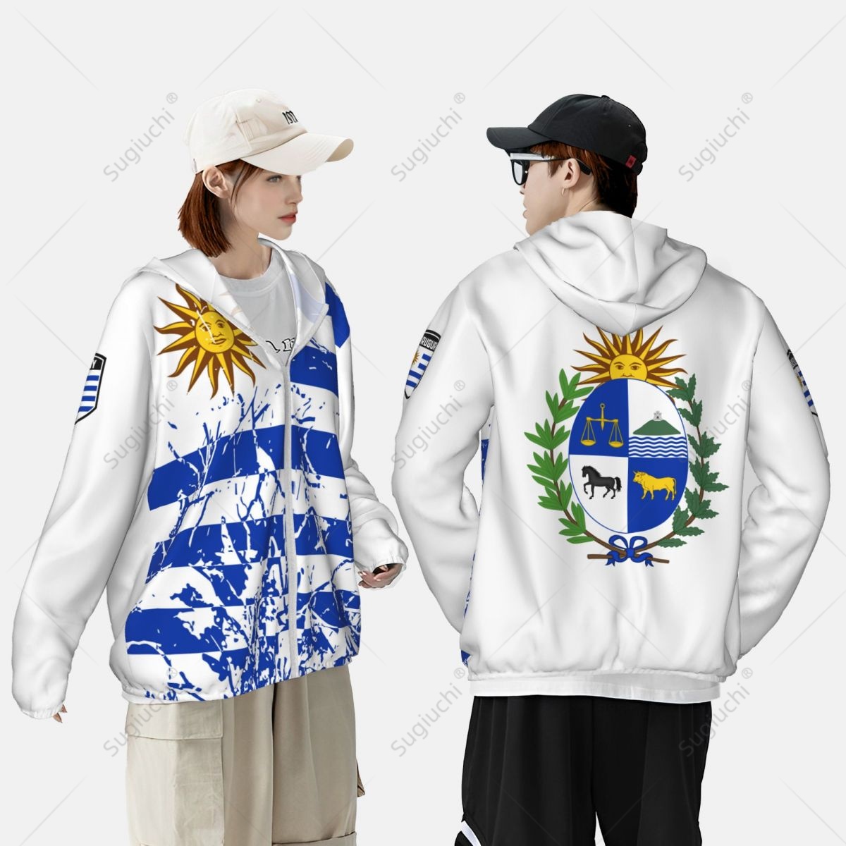 Uruguay Vlag Zonbeschermende h - Fishing Hoodie recensie en prijs