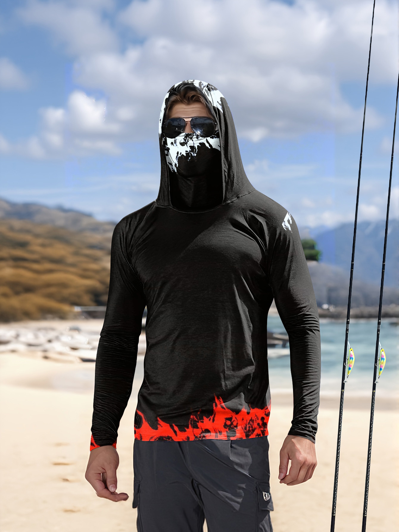 Heren Hood Fishing Shirt met l - Fishing Shirt Uv Protection recensie en prijs