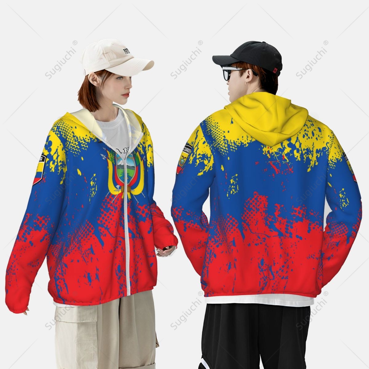 Ecuador Vlag Zonbeschermende h - Fishing Hoodie recensie en prijs