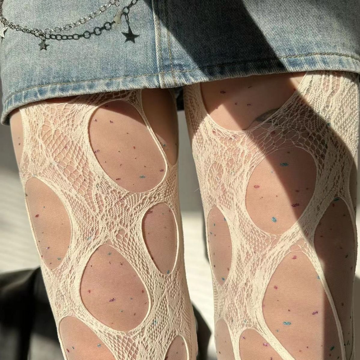 Sexy Punk Vrouwen Gebroken Gat - Fishing Socks recensie en prijs