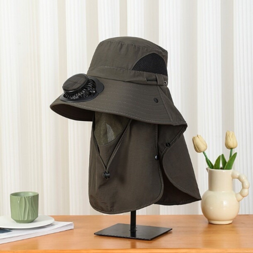 Draagbare op zonne-energie opl - Fishing Hat recensie en prijs
