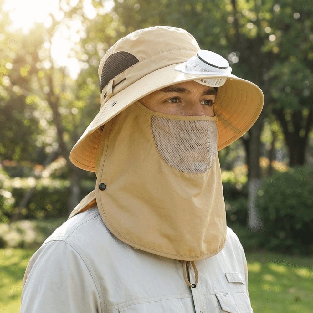 Draagbare op zonne-energie opl - Fishing Hat recensie en prijs